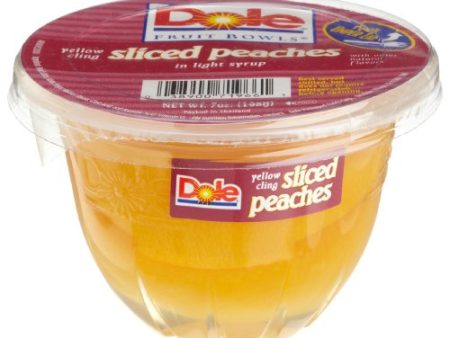 Dole Sliced Peach in 100% Juice, 7 Ounce Cups Supply