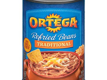 Ortega Refried Beans, Traditional, 16 Ounce For Discount