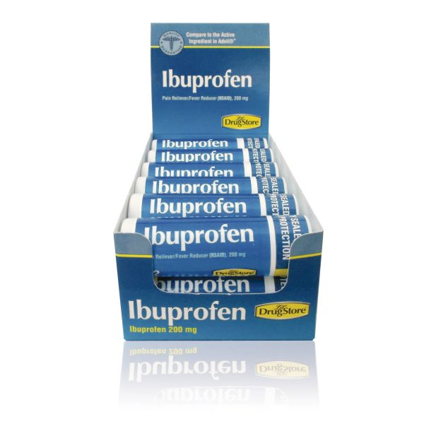 Ibuprofen Pain Relief Vial, Fast-Acting Tablets, 10 Count (Pack of 1) Cheap