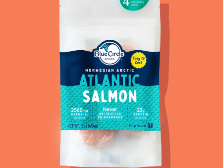 Blue Circle Atlantic Salmon - 4 Portions - 1   10   16 oz bag For Sale