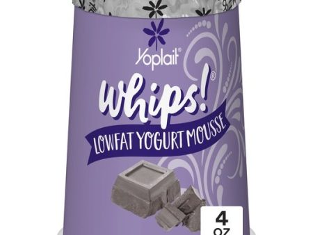 Yoplait Whips Yogurt Mousse, Chocolate Flavored, Gluten Free Snack, 4 OZ Yogurt Cup Cheap