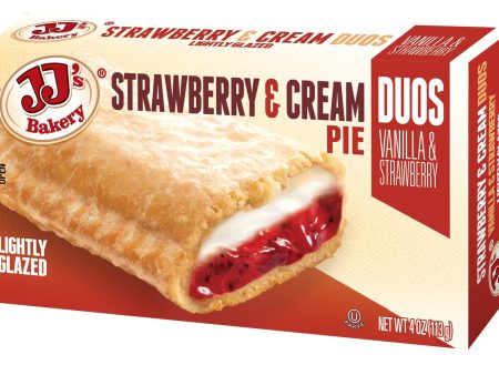 JJ s Bakery Lightly Glazed Snack Pies 4oz (Strawberry & Cream) Online now