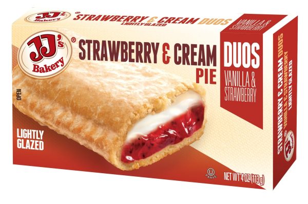 JJ s Bakery Lightly Glazed Snack Pies 4oz (Strawberry & Cream) Online now