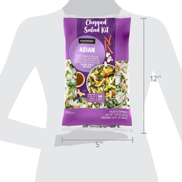 Marketside Asian Chopped Salad Kit, 10.6 oz Bag, Fresh For Sale