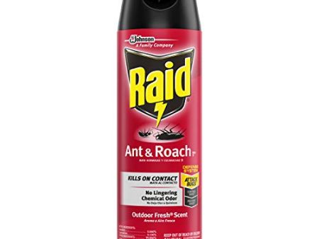 Raid Ant & Roach Killer Defense System, Outdoor Fresh Scent 17.5 Ounce Can Fashion