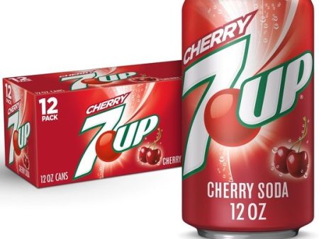 7UP Cherry Flavored Soda, 12 fl oz cans, 12 pack Cheap