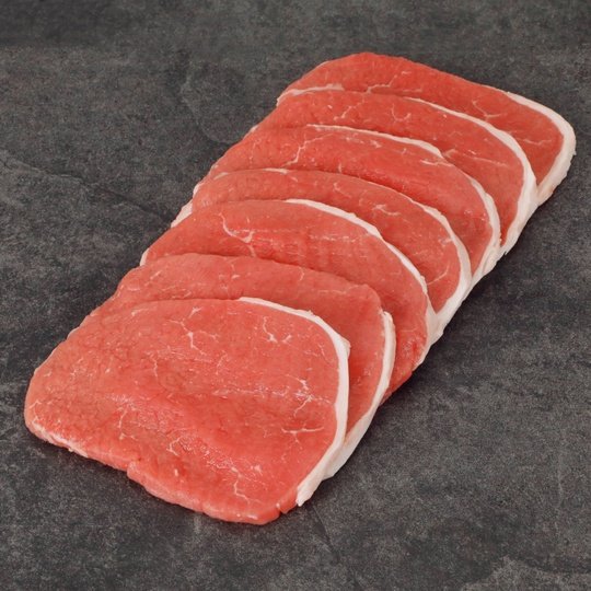 Beef Eye Round Steak Thin, 0.71 - 2.0 lb Tray Fashion