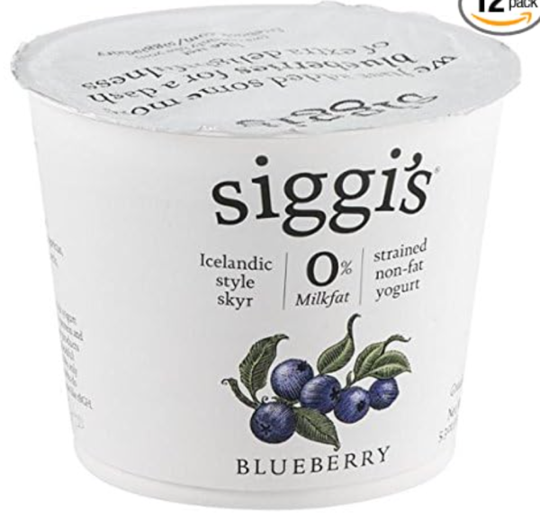 Siggi s Skyr Blueberry, NF, Icelandic - 12   5.3 oz ctn For Cheap