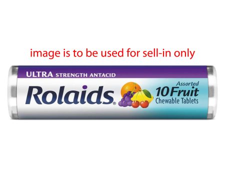 Rolaids Ultra Fruit Antacid Chewable Tablets, Assorted Fruit Flavor, 10 Count (Pack of 12) For Discount