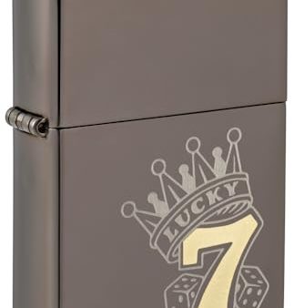 Zippo Lucky 7 Black Ice Pocket Lighter - Sleek Gambler s Choice For Discount