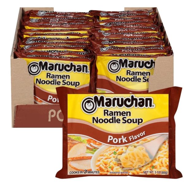 Maruchan Ramen Noodles, Pork, 3 Ounce Packet on Sale