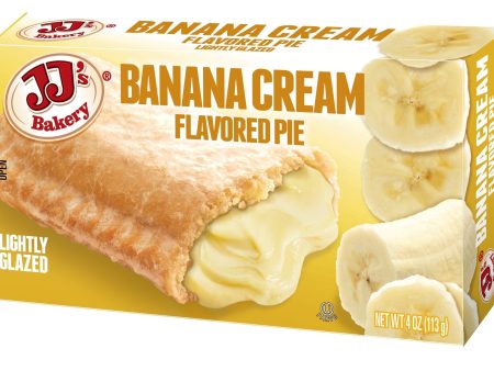 JJ s Bakery Lightly Glazed Snack Pies 4oz (Banana Cream) Hot on Sale