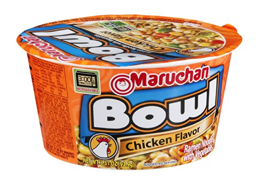 Maruchan Bowl Chicken Flavor Ramen Noodles with Vegetables 3.31 oz Bowl Hot on Sale