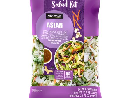 Marketside Asian Chopped Salad Kit, 10.6 oz Bag, Fresh For Sale