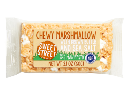 Sweet Street Desserts, Bar Chewy Marshmallow Brown Butter Sea Salt, 2.1 Ounce Bar Online Hot Sale