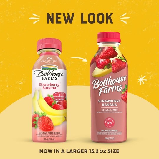 Bolthouse Farms Fruit Juice Smoothie, Strawberry Banana, 15.2 fl. oz. Bottle Sale