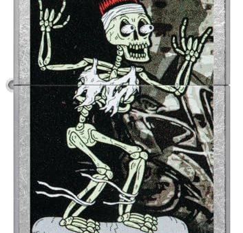 Zippo Skateboard Street Chrome Pocket Lighter Sale