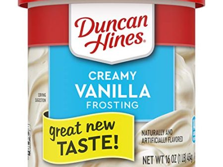 Duncan Hines Creamy Vanilla Frosting 16 oz Can Discount