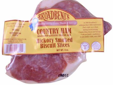 Country Ham Hickory Smoked Biscuit Slices - Broadbent Farm Online