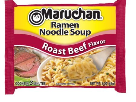 Maruchan Ramen Noodles Roast Beef, 3 Ounce Bag Discount