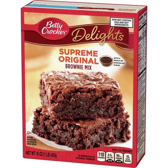 Betty Crocker Delights Supreme Original Brownie Mix, 16 oz. Cheap