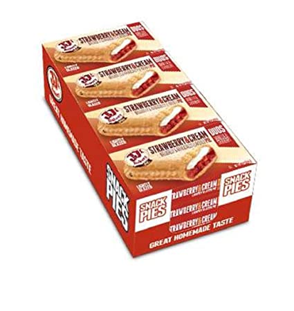 JJ s Bakery Lightly Glazed Snack Pies 4oz (Strawberry & Cream) Online now