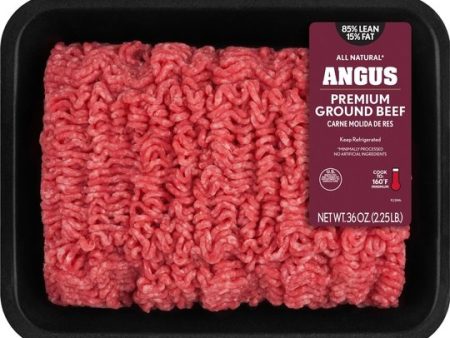 All Natural* 85% Lean 15% Fat Angus Premium Ground Beef, 2.25 lb Tray Online Hot Sale