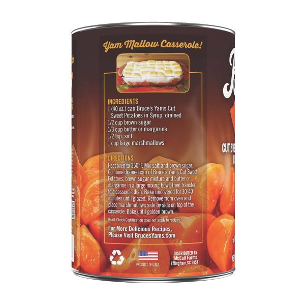 Bruce s Yams Cut Sweet Potatoes in Syrup, Canned Vegetables, 40 oz Discount