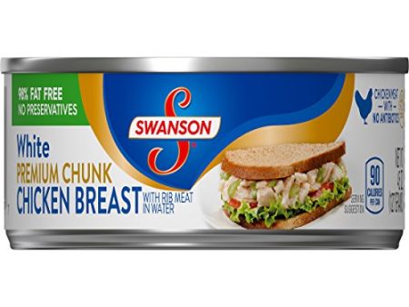 Swanson Premium White Chunk Chicken Breast, 4.5 Oz. Can Fashion