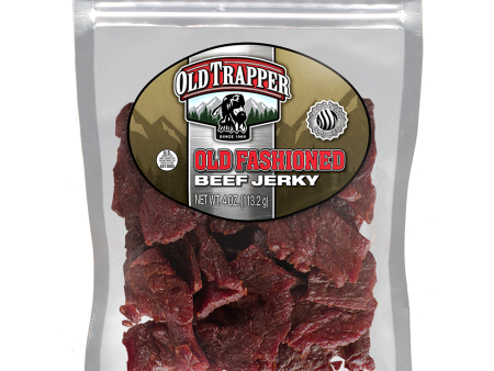 Old Trapper Old Fashioned Original Beef Jerky 4 oz Bag Supply