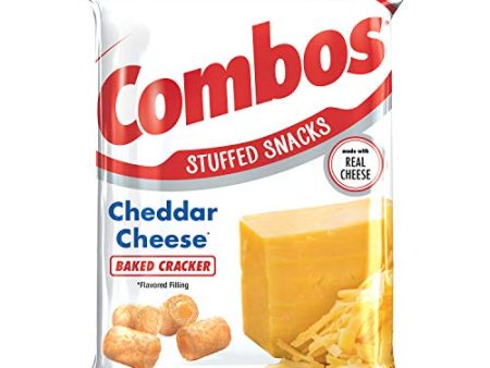 COMBOS Cheddar Cheese Cracker Baked Snacks 6.3-Ounce Bag Fashion