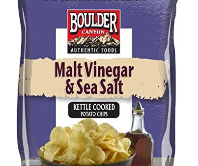 Boulder Canyon, Malt Vinegar & Sea Salt Kettle Cooked Potato Chips, 2.0 oz. (8 count) For Cheap