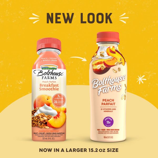 Bolthouse Farms Fruit Smoothie, Peach Parfait, 15.2 fl. oz. Bottle Online now