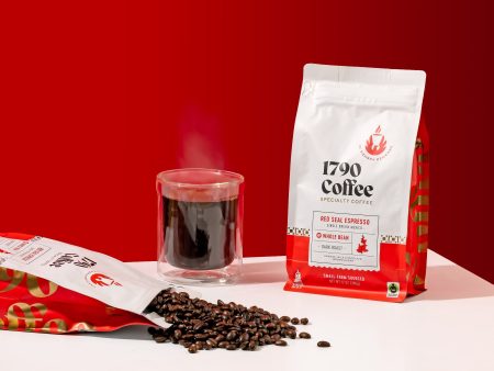 1790 Coffee Red Seal Espresso - Whole Bean - 12   12 oz pouch Online Sale