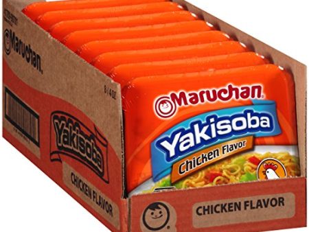 Maruchan Yakisoba Chicken Japanese Noodles, 4.00 oz Tray Hot on Sale