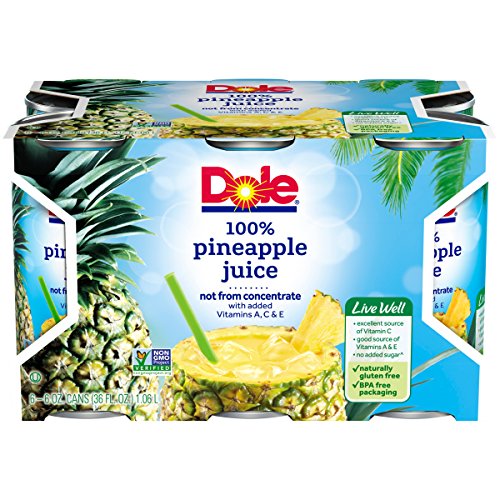 DOLE 100% Pineapple Juice, 6 Ounce Can Hot on Sale