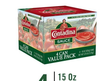 (4 Cans) Contadina Tomato Sauce, 15 oz Cans For Cheap