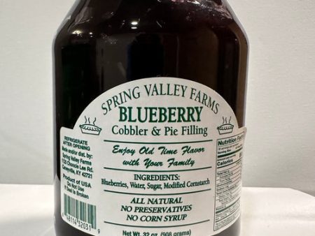 Blueberry Cobbler & Pie Filling 32oz. - Spring Valley Farms Cheap