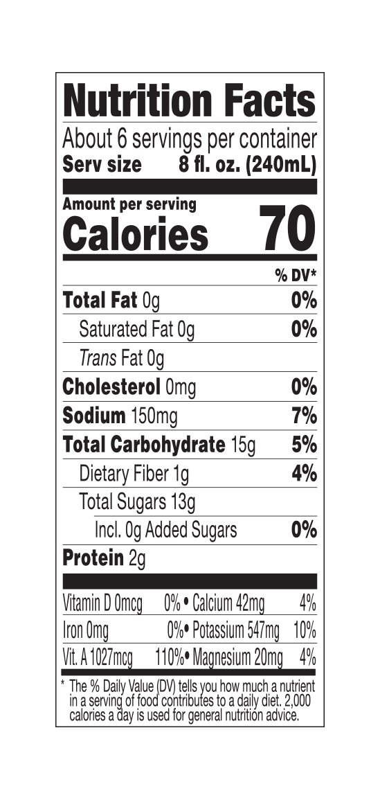 Bolthouse Farms Vegetable Juice Smoothie, 100% Carrot, 52 fl. oz. Bottle on Sale