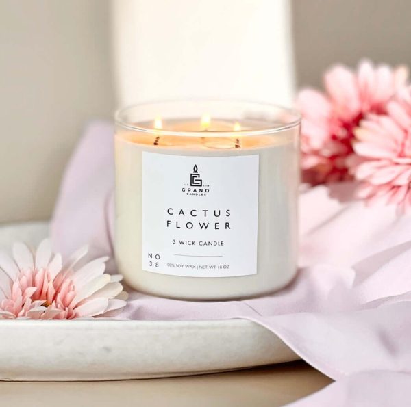 Cactus Flower Candle For Sale