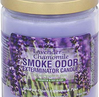 Smoke Odor Exterminator 13 oz Jar Candle Lavender Chamomile For Discount