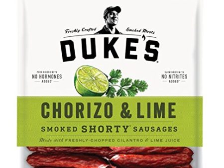 Duke s Chorizo & Lime Pork Sausages, 5 Ounce For Sale