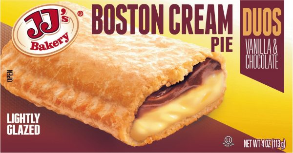 JJ s Bakery Lightly Glazed Snack Pies 4oz (Boston Cream) For Discount