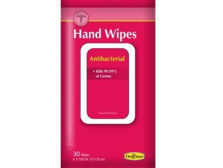 Antibacterial Hand Wipes, Travel Size, Fresh Scent, 30 Count (Pack of 1) For Discount