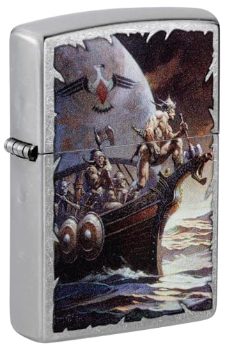 Zippo Frank Frazetta Street Chrome Pocket Lighter Hot on Sale