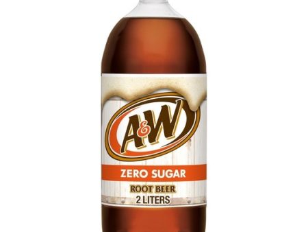 A&W Zero Sugar Root Beer Soda, 2 L bottle Online