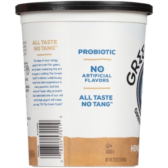 The Greek Gods Probiotic Honey Vanilla Greek Yogurt, 32 oz Cheap