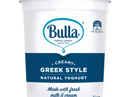 Bulla Greek Style Yogurt 1kg Fashion