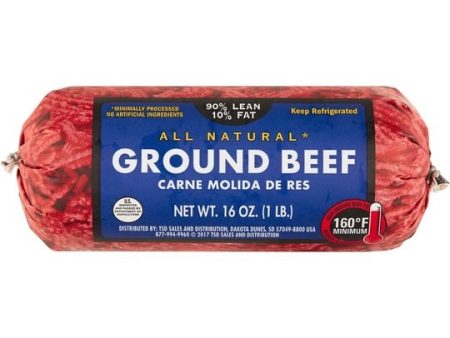 All Natural* 90% Lean 10% Fat Ground Beef, 1 lb Roll Hot on Sale