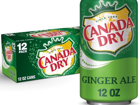 Canada Dry Ginger Ale Soda, 12 fl oz, 12 Pack Cans For Cheap